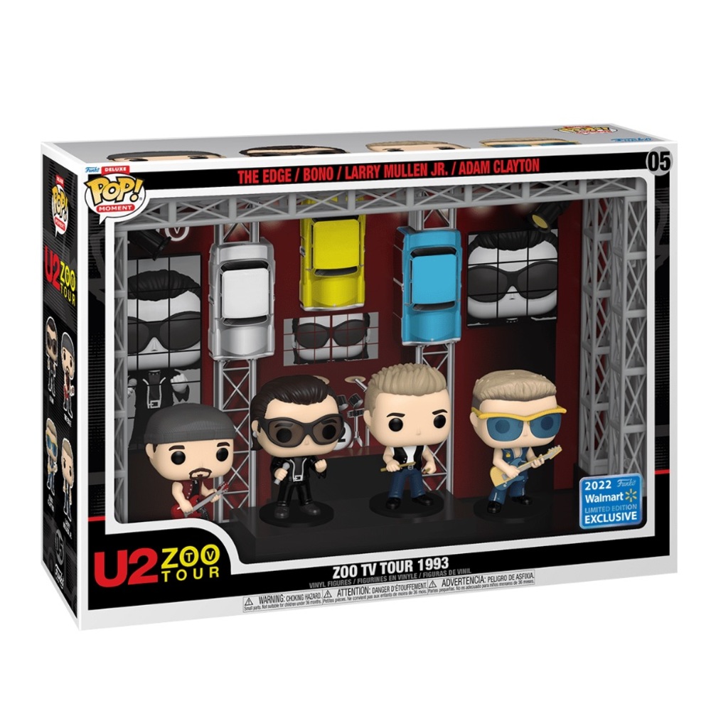NEW Funko Pop Moment Deluxe U2’s ZOO TV Tour 1983 Vinyl Figures